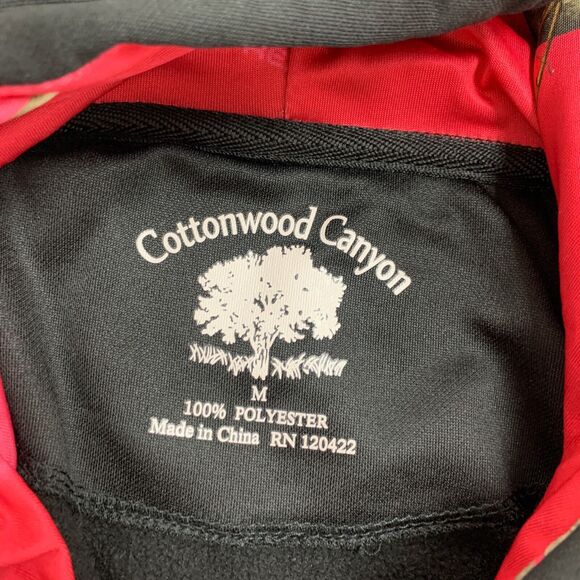 Realtree Sweatshirt Womens M Medium Black Pink Camo Cottonwood Canyon Hoodie - Picture 9 of 11